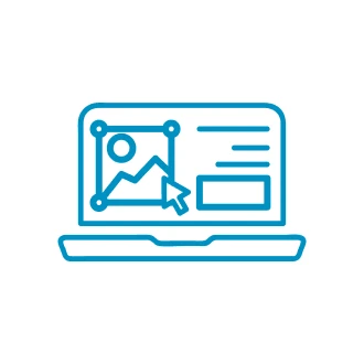 制作ツール導入支援のイラスト